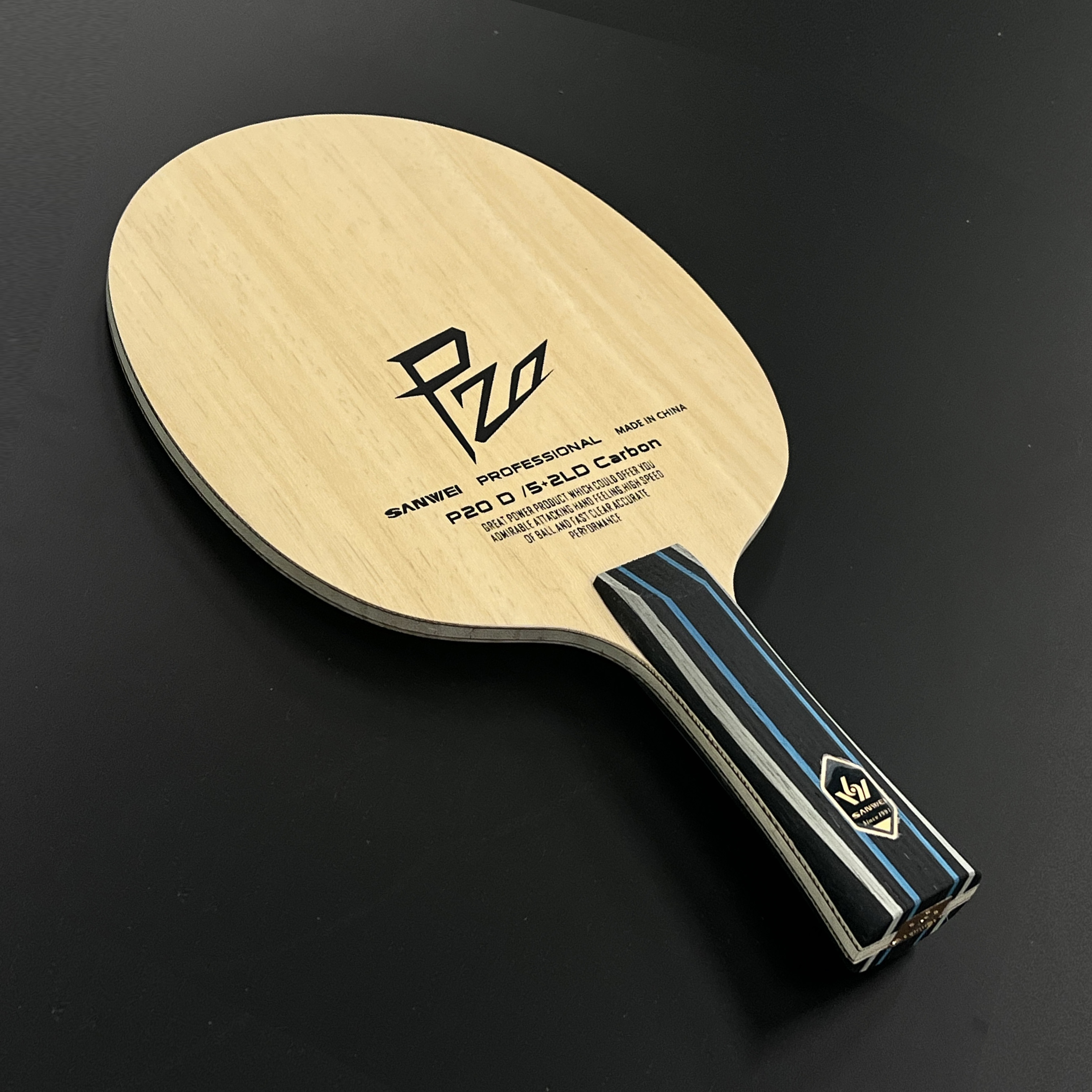 Table Tennis Custom Bat - 2026 New SANWEI P20 D Carbon