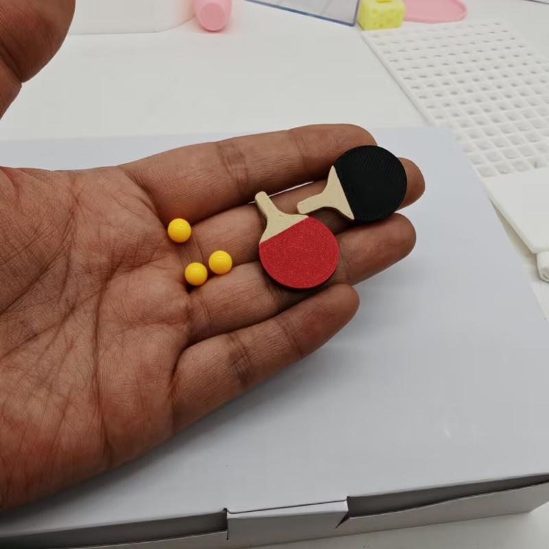 Table Tennis Shop - 1Set Dollhouse Miniature Ping Pong Ball