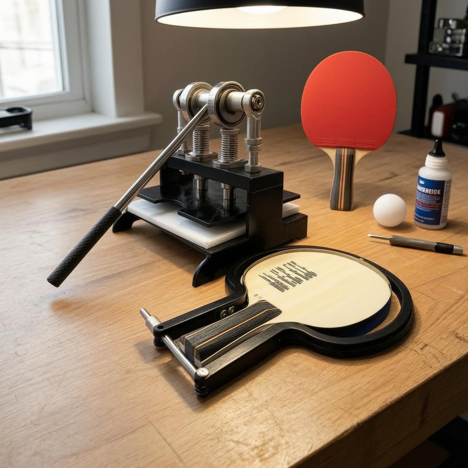 Table Tennis Machine - Table Tennis Racket Rubber Cutting Machine