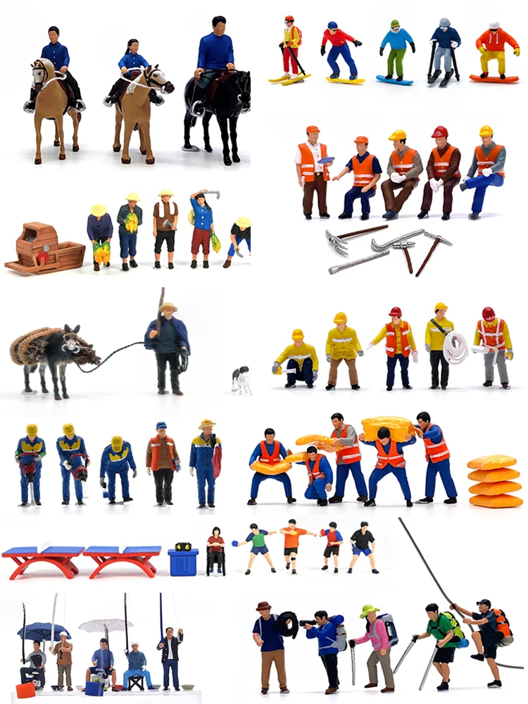 Table Tennis Shop - HO 1:87 Painted Figures HO Scale