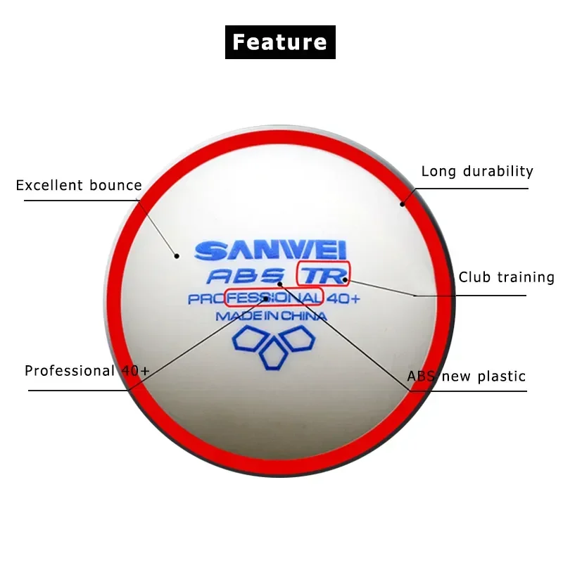 SANWEI-ABS TR 3 Star Table Ten - Table Tennis Player recension och pris