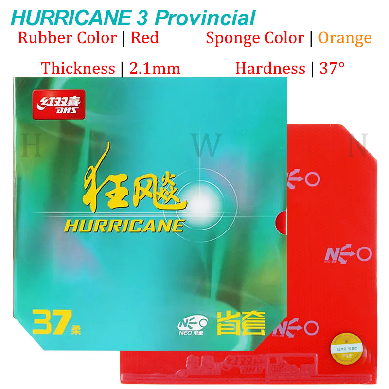 Genuine DHS Hurricane 3 NEO Pr - Table Tennis Backhand recension och pris