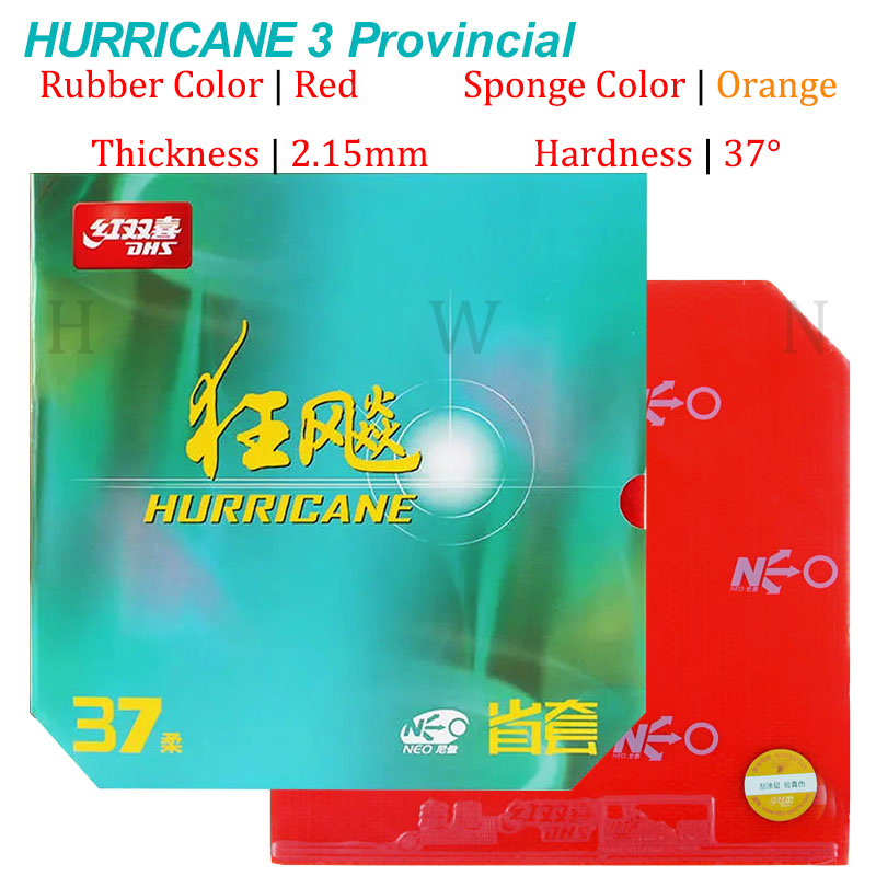 Genuine DHS Hurricane 3 NEO Pr - Table Tennis Backhand recension och pris