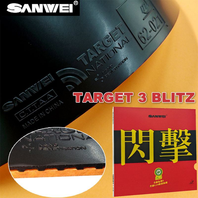 SANWEI TARGET 3 BLITZ PingPong - Table Tennis Shop recension och pris
