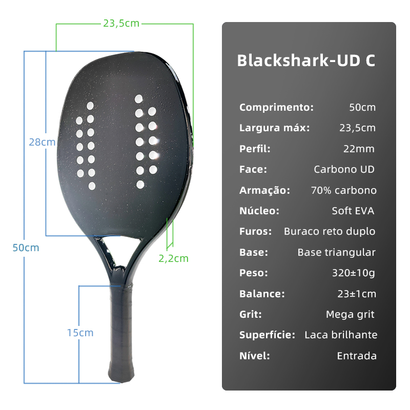 HOOWAN BLACKSHARK Beach Tennis - Table Tennis Yasaka recension och pris