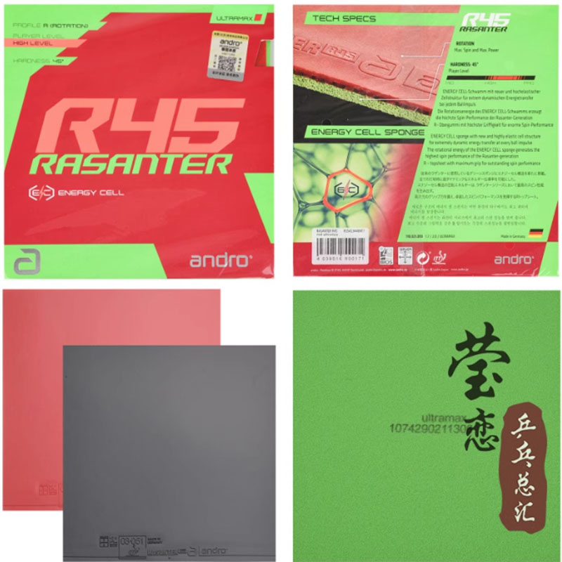 Andro Rasanter R45 47 50 C45 4 - Table Tennis Shop recension och pris