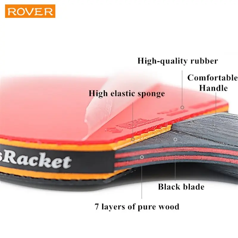 5/6 Star Table Tennis Racket 2 - Table Tennis Backhand recension och pris