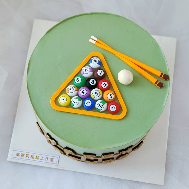 Billiard Cake Birthday Decorat - Table Tennis Shop recension och pris