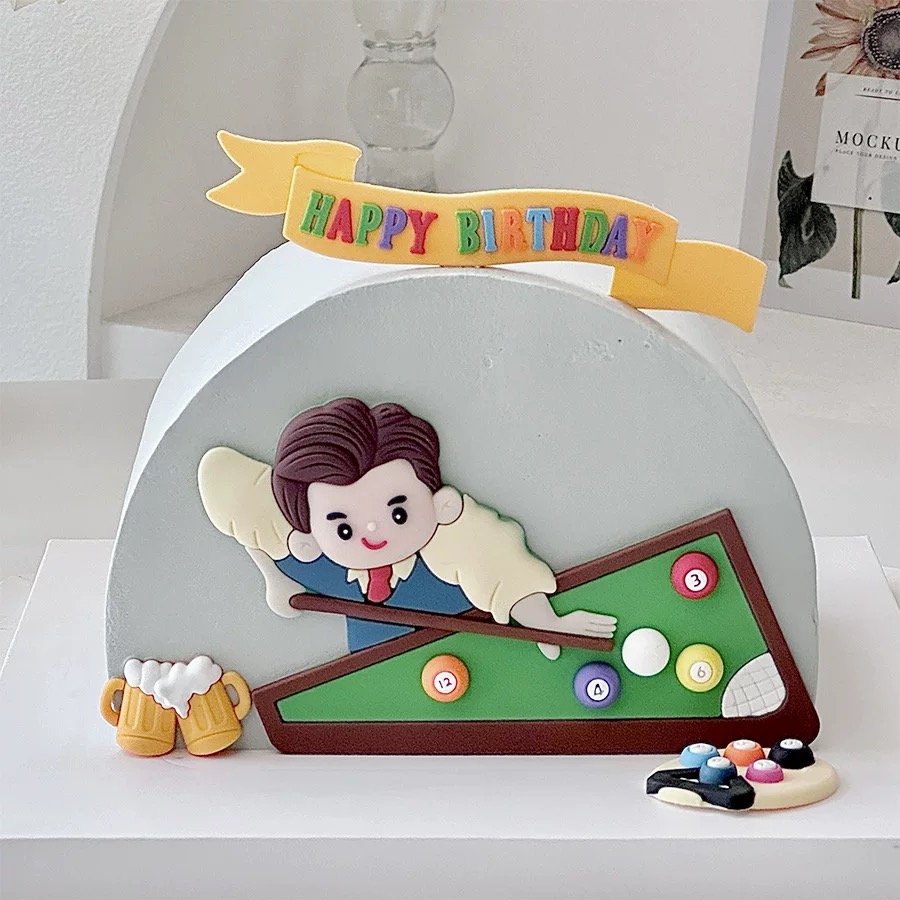 Billiard Cake Birthday Decorat - Table Tennis Shop recension och pris
